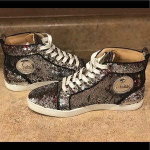 Christian louboutin high top sneakers